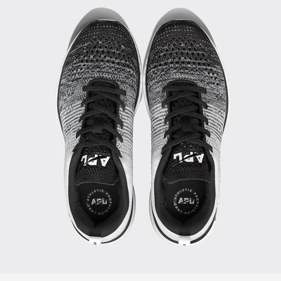 APL Shoes - APL Techloom Pro Black White Ombré Classic Running Shoe Sneaker